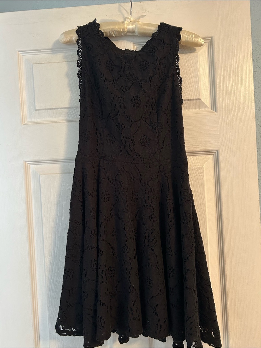 City Studio Black Lace Fit & Flare Dress for Girls/Teens